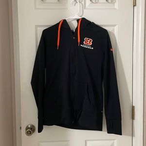 Women’s Nike NFL Team Apparel Cincinnati Bengals Full Zip hooded sweatshirt